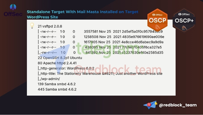 OSCP+ Standalone Target With Mail Masta Installed on Target WordPress Site